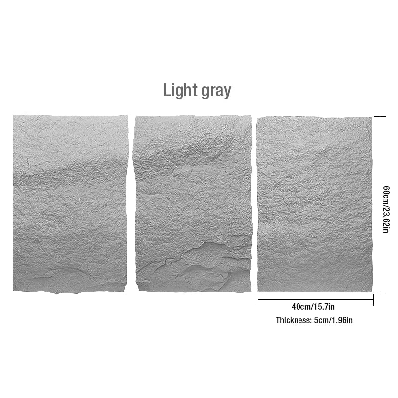 60X40Cm High Simulation Stone 3D Wall Stickers Stone Brick Wallpaper Wall Covering Living Room Rhombus 3D Wall Panel Mold Tile
