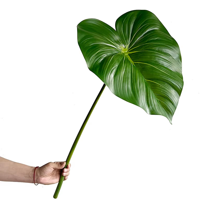 Simulation of Large Branches and Leaves Vine Green Velvet Banana Leaf Green Plant Home Decoration Artificial Plants