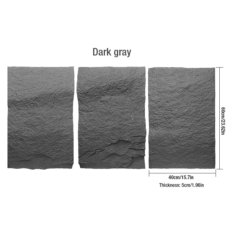 60X40Cm High Simulation Stone 3D Wall Stickers Stone Brick Wallpaper Wall Covering Living Room Rhombus 3D Wall Panel Mold Tile