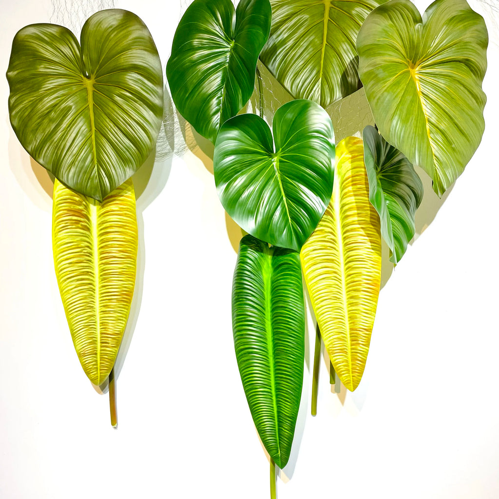 Simulation of Large Branches and Leaves Vine Green Velvet Banana Leaf Green Plant Home Decoration Artificial Plants