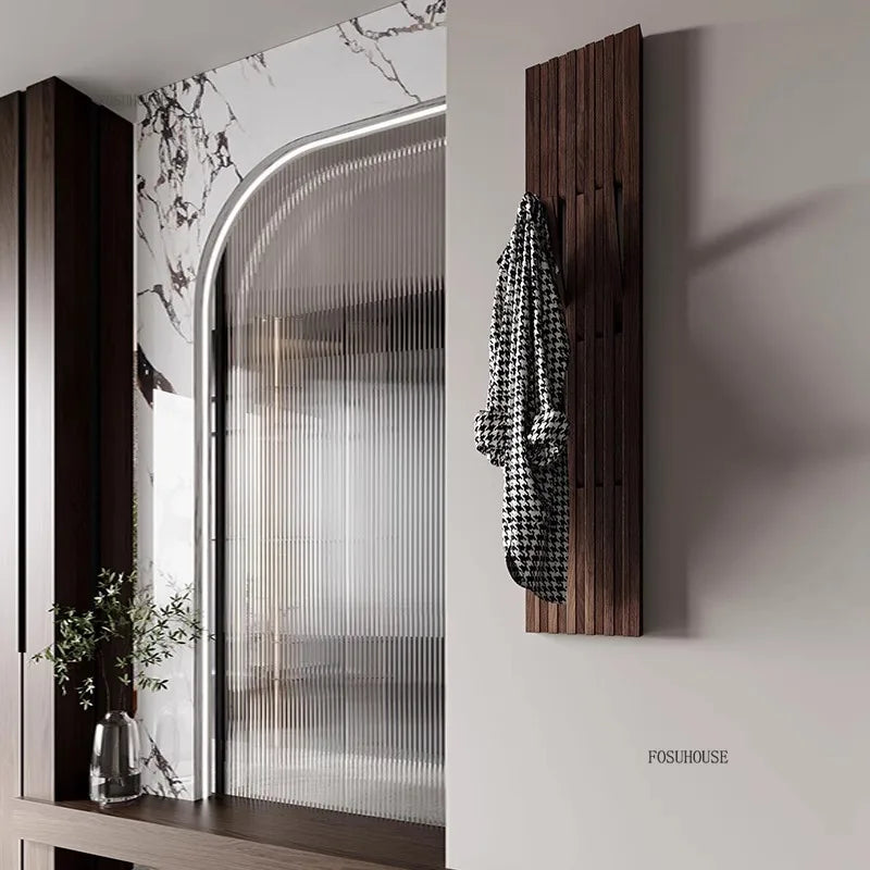 Creativity Wood Coat Racks Multilayer Wall Clothes Hanger Living Room Entrance Door Coat Rack Wall Porch Bedroom Hanging Area