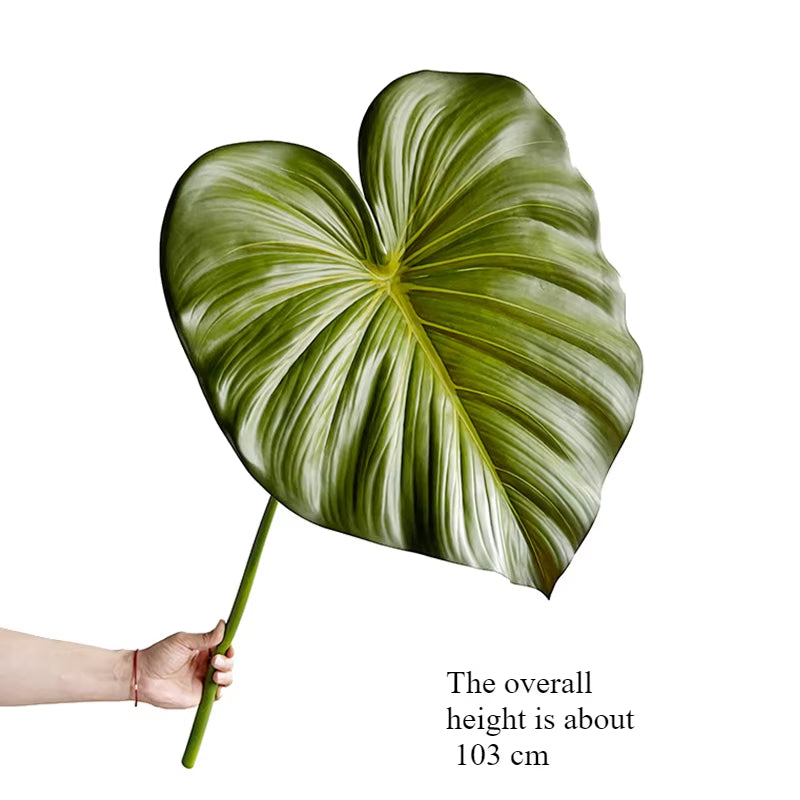 Simulation of Large Branches and Leaves Vine Green Velvet Banana Leaf Green Plant Home Decoration Artificial Plants