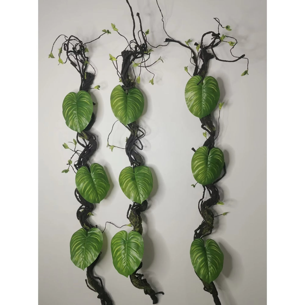 1 Pieces 5.57 Feet Artificial Vine Foam Free Bending Decoration Bedroom Bathroom Landscaping Indoor DIY Artificial Rattan