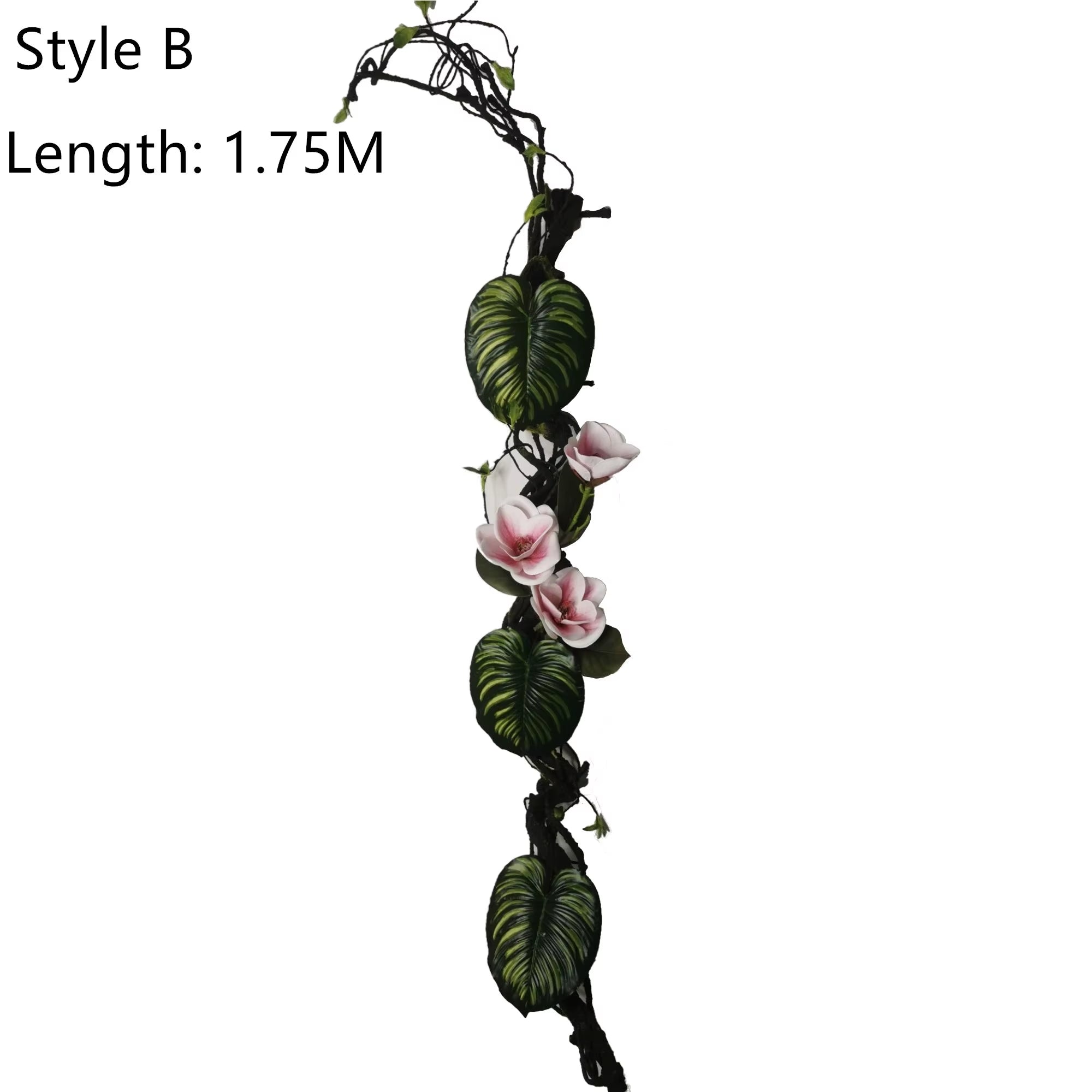1 Pieces 5.57 Feet Artificial Vine Foam Free Bending Decoration Bedroom Bathroom Landscaping Indoor DIY Artificial Rattan